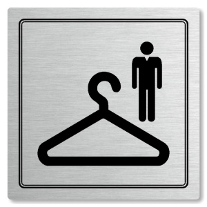 Piktogram Šatna muži